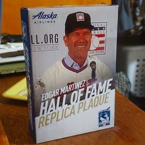Edgar Martinez Hall of Fame Replica Plaque